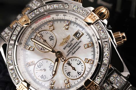 breitling mens diamond watches|breitling with diamond bezel.